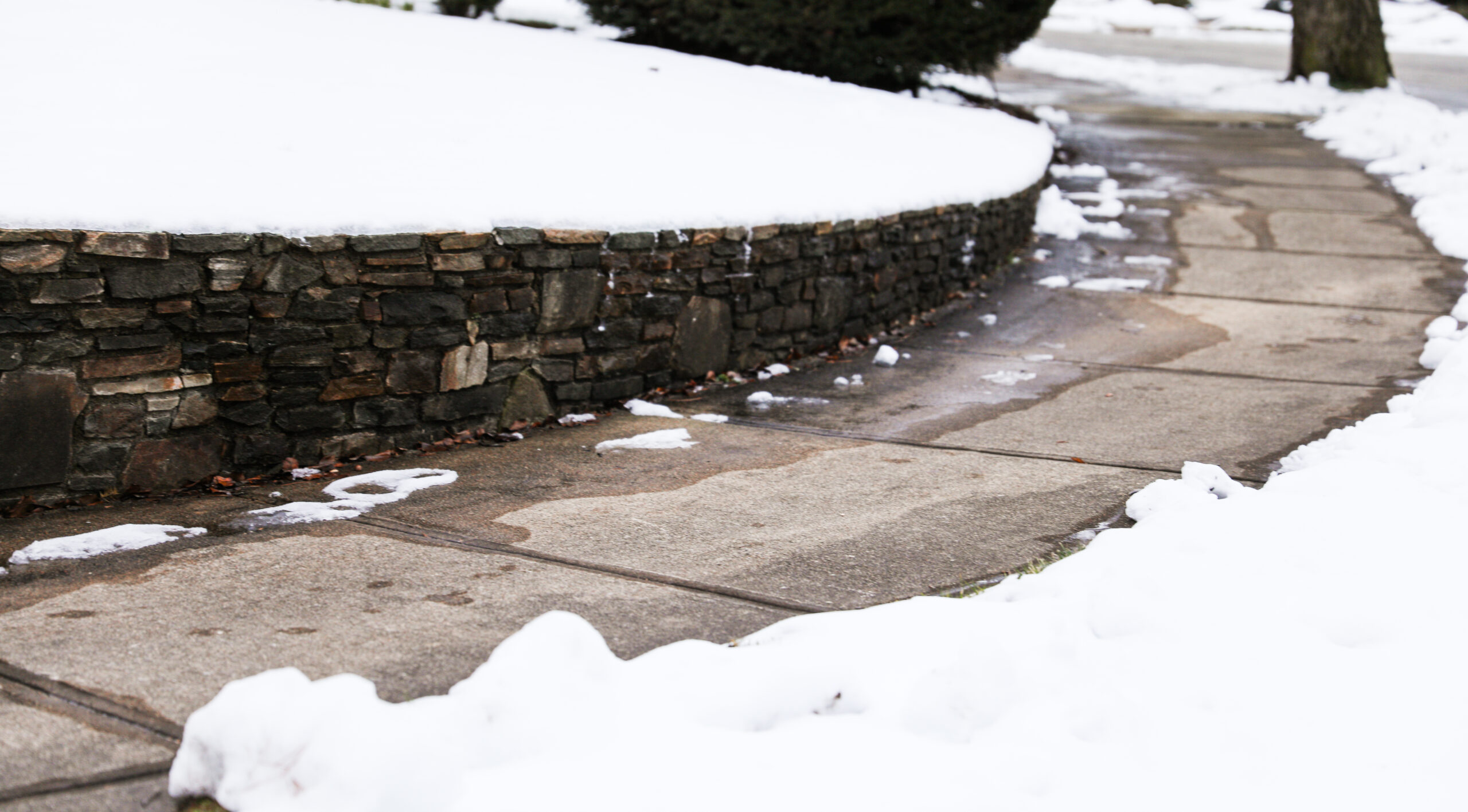 retaining wall inspection after freeze thaw cycle