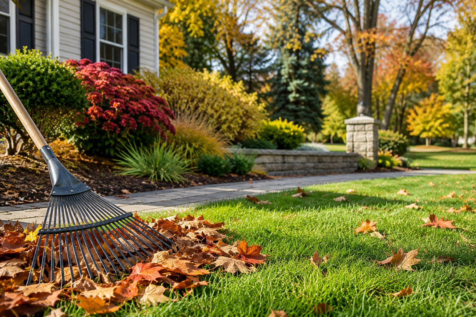 fall lawn care checklist